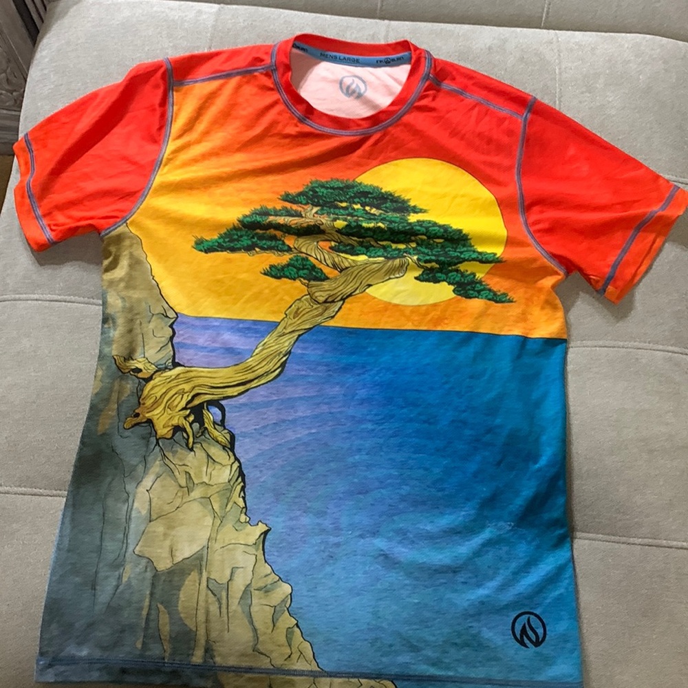 INKnBURN mens large trail running tee